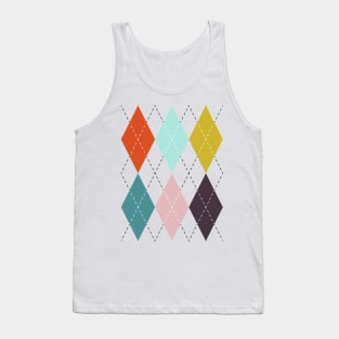 Multicolor Argyle Tank Top